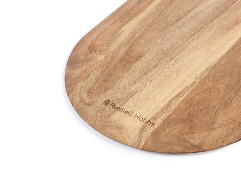 Planche à découper ovale en bois Russell Hobbs.