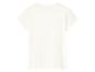 T-shirt blanc à manches courtes, vue de dos.
