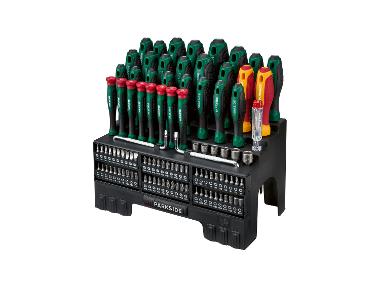 PARKSIDE® Jeu de tournevis et d'embouts, 101 pièces.