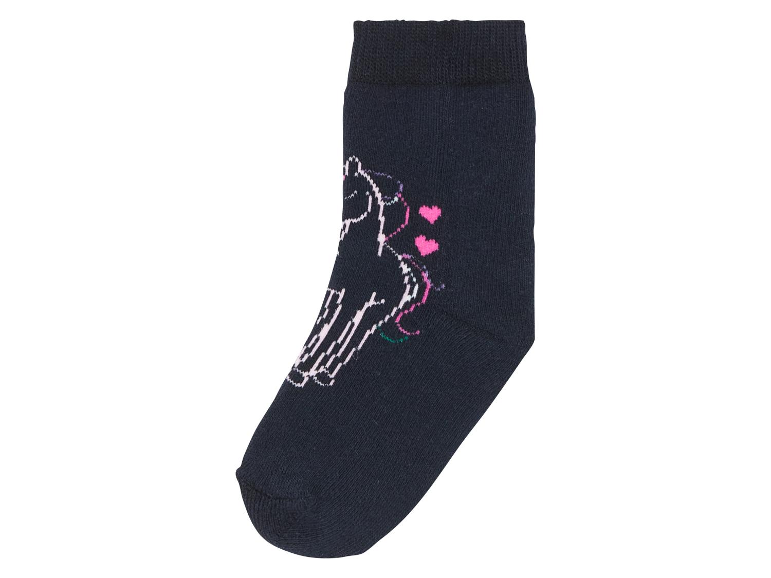 Lot de 5 paires de chaussettes thermiques petite fille