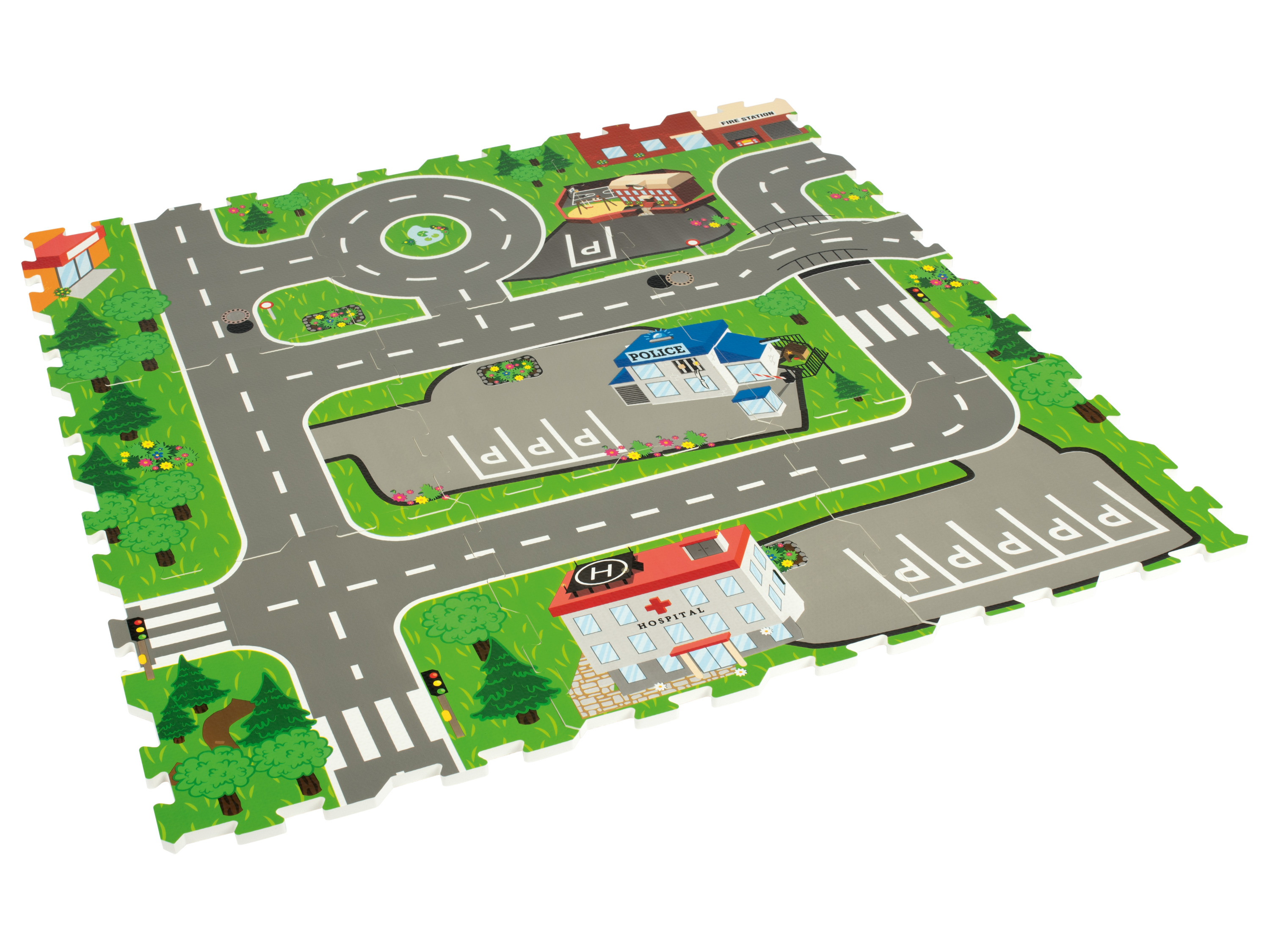 Playtive Tapis puzzle (rues)
