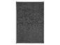 Tapis de bain gris foncé, texture épaisse.