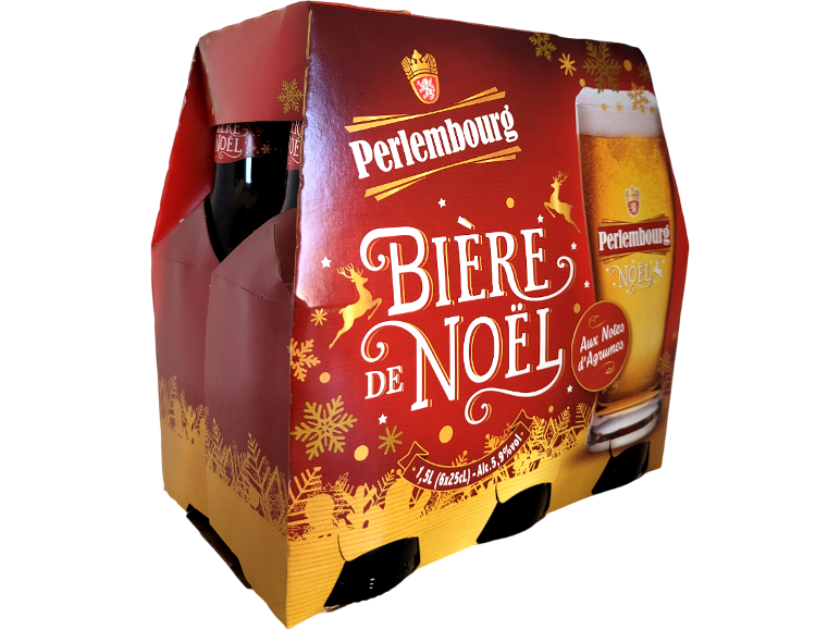 Pack de 6 bières de Noël Perlembourg Bière de Noël.