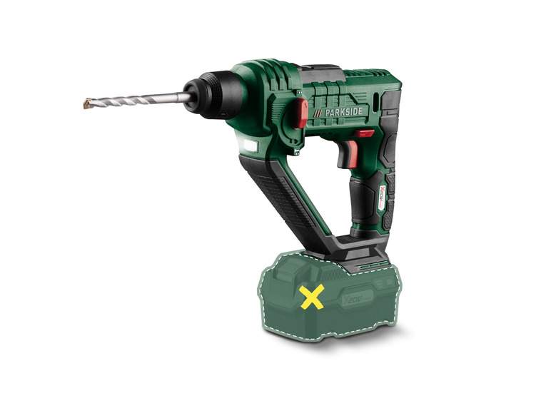 Aller en mode plein écran : PARKSIDE® Marteau perforateur sans fil PABH 20-Li D4, 20 V - Image 1