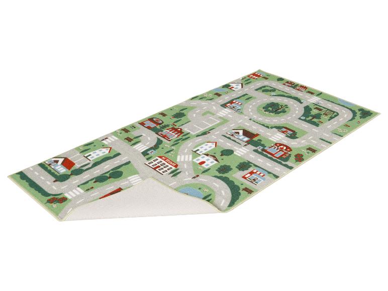 Tapis de jeu pour enfants avec motif ville et routes