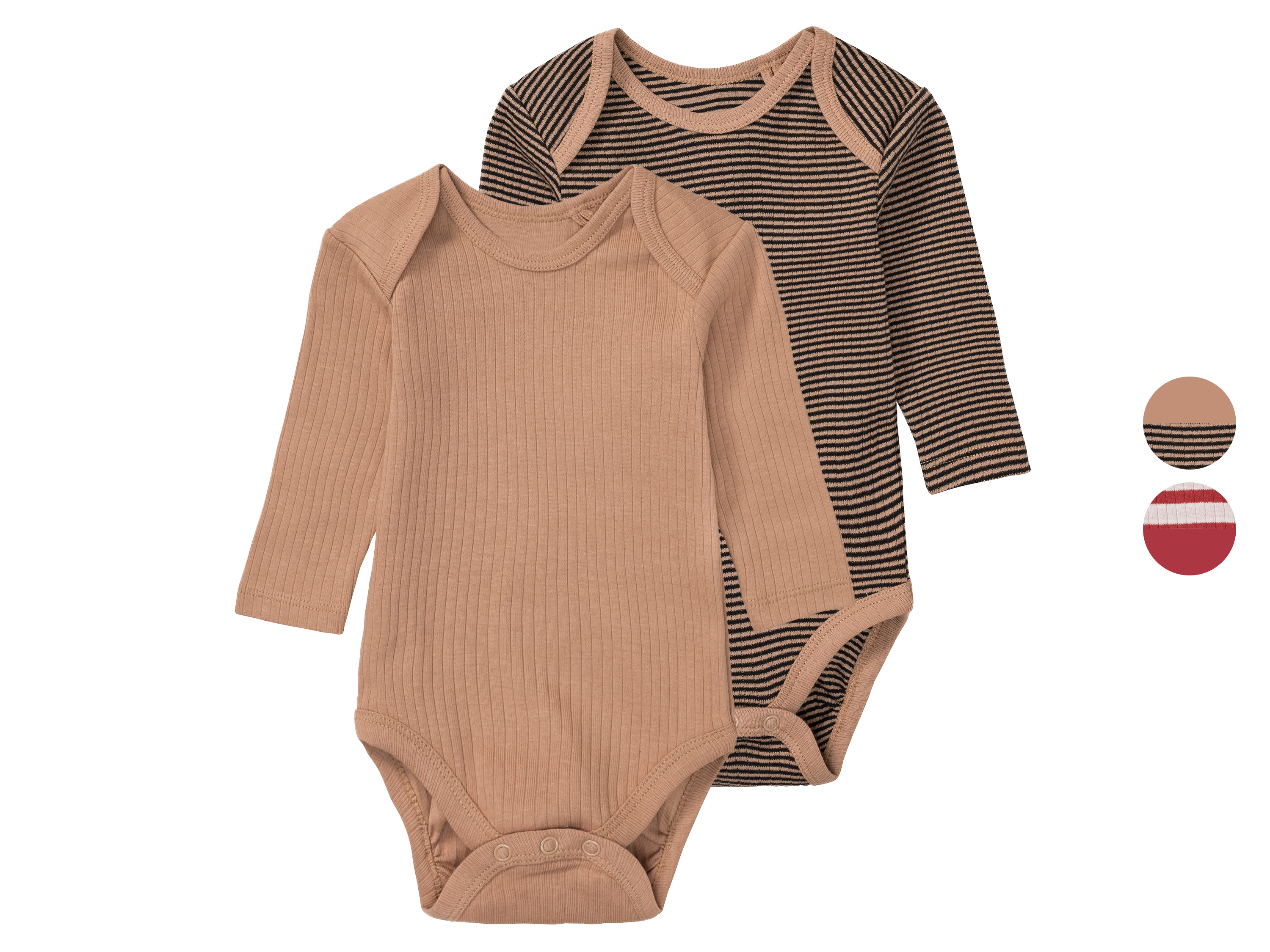 lupilu® Lot de 2 bodies bébé