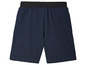 Short bleu marine avec taille élastique.