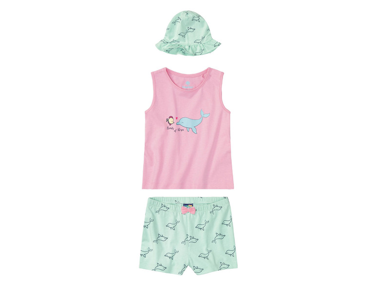 Aller en mode plein écran : lupilu® Ensemble petite fille, 3 pièces - Image 2