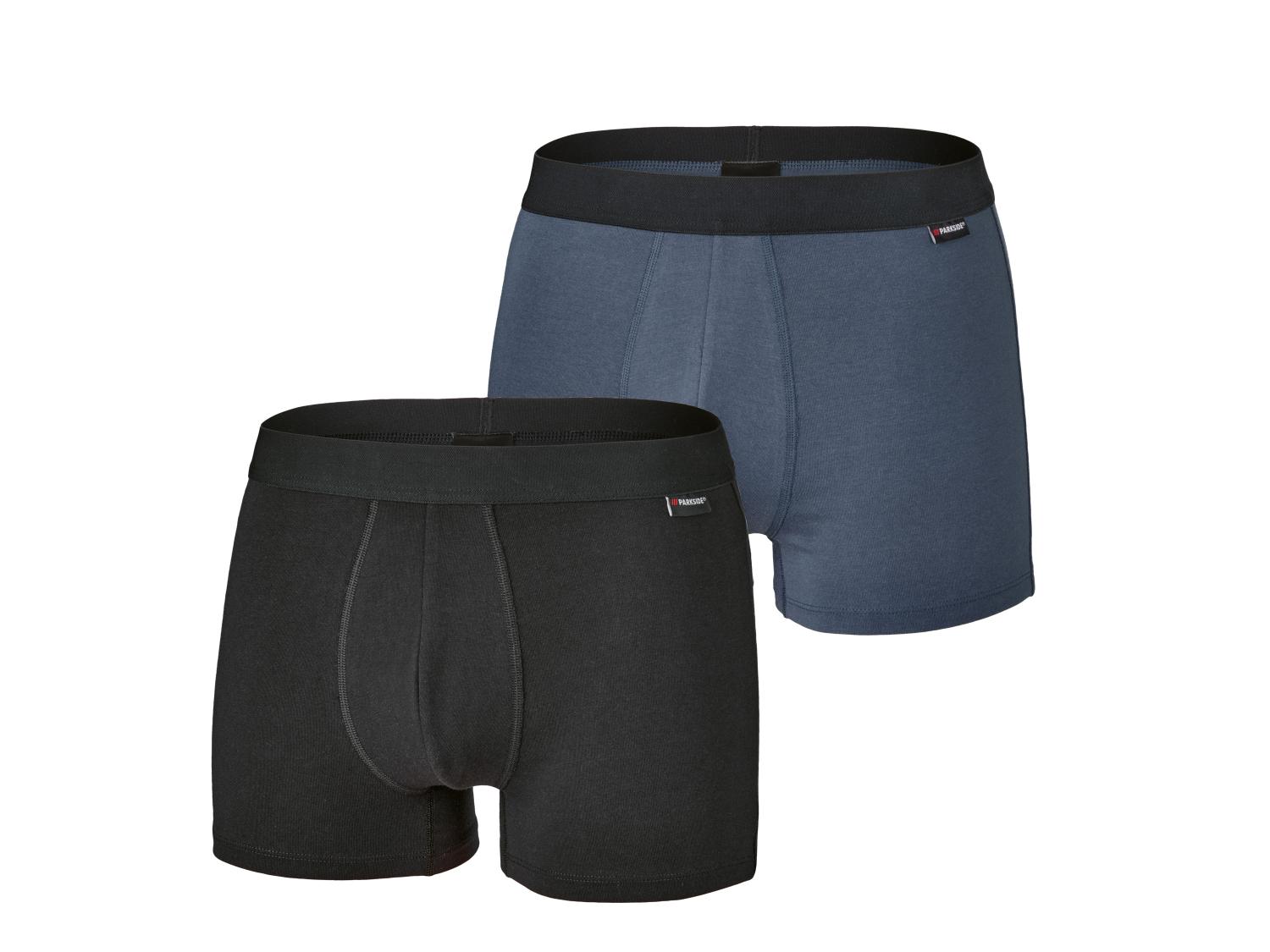 Lot De 2 Boxers Homme Parkside - Taille M - Gris - Coton/élasthanne - Neuf Avec étiquettes