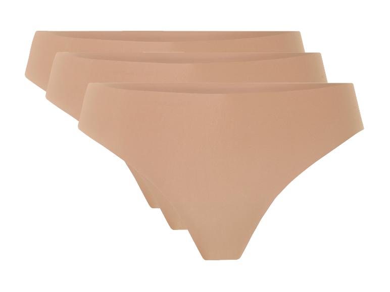 Lot de trois culottes femme couleur chair