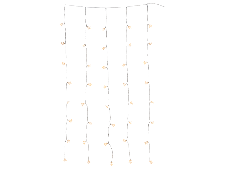 Guirlande lumineuse en forme d'étoiles pour décoration festive.