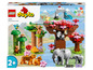 LEGO Duplo Animaux sauvages d'Asie avec des éléphants, des tigres et un panda.
