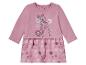 Une robe bébé rose avec un imprimé Bambi et des fleurs