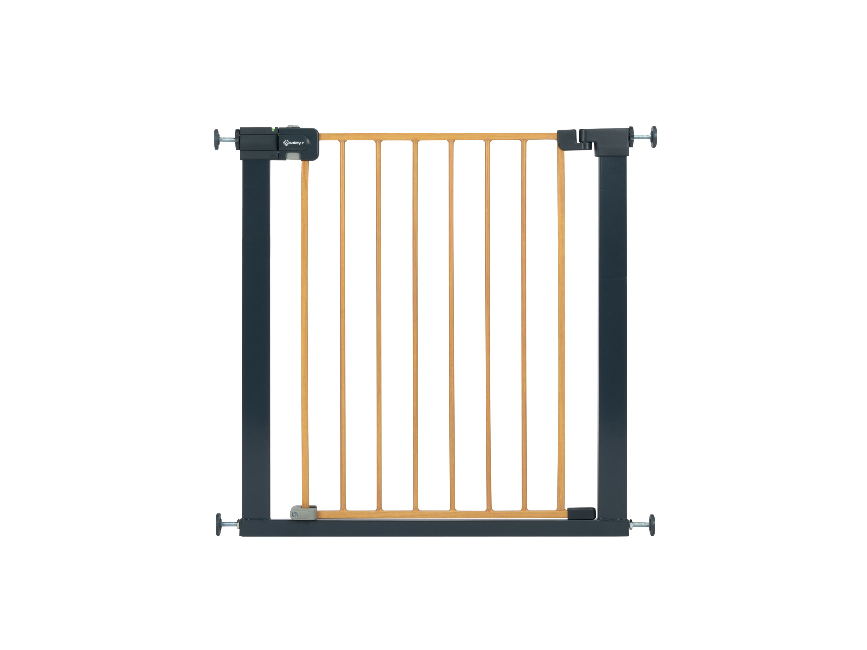 Safety 1st Barrière de sécurité enfant Easy Close effet bois 73-80 cm - pression sans vis ni perçage - (max. 136 cm) Marron pour garçon - vue 2