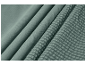 Parure de lit verte, un côté lisse et l'autre avec une texture à carreaux