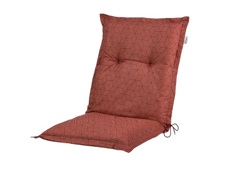 Coussin de chaise de jardin LIVARNO HOME à motif géométrique rouge-brun