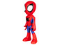Une figurine de Spider-Man rouge.