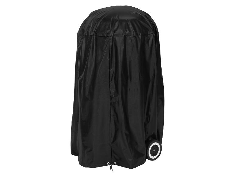 Housse de protection noire pour barbecue ou chauffage de terrasse avec roues