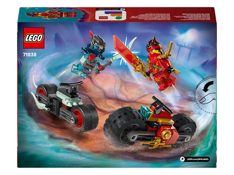 Ensemble LEGO Ninjago avec motos et figurines, 71838
