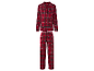 Pyjama pour femme ESMARA® à carreaux rouges.