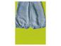 Short en jean bleu pour bébé avec taille élastique.