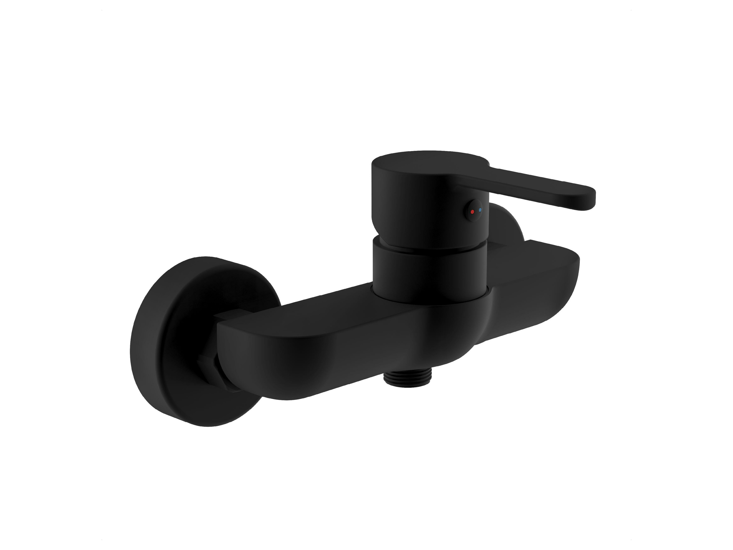 Luisina Mitigeur de douche - Noir mat - Monocommande - Système encastré - MIT/DEN/DOU/N