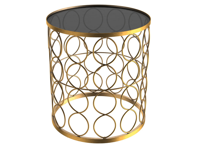 Aller en mode plein écran : LIVARNO home Table d'appoint, avec plateau en verre - Image 2