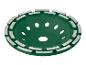 Meule diamantée verte avec segments pour le ponçage du béton et de la pierre