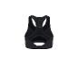 Soutien-gorge de sport noir avec dos nageur et détails en maille, vue arrière