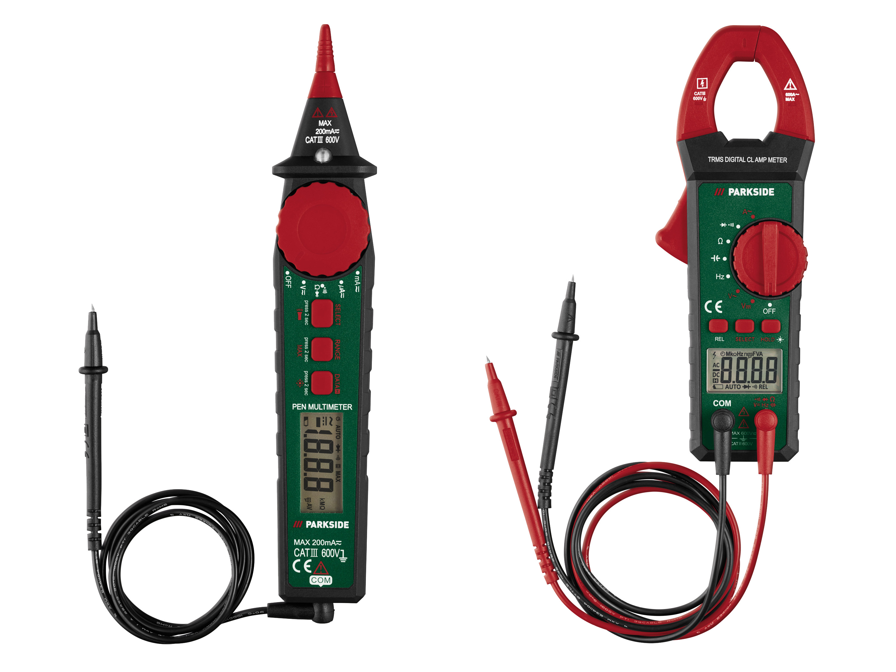 PARKSIDE® Multimètre à pince PZM 2 B4 ou Multimètre à broche PSM 2 B4