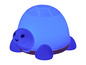 Une veilleuse bleue en forme de tortue.