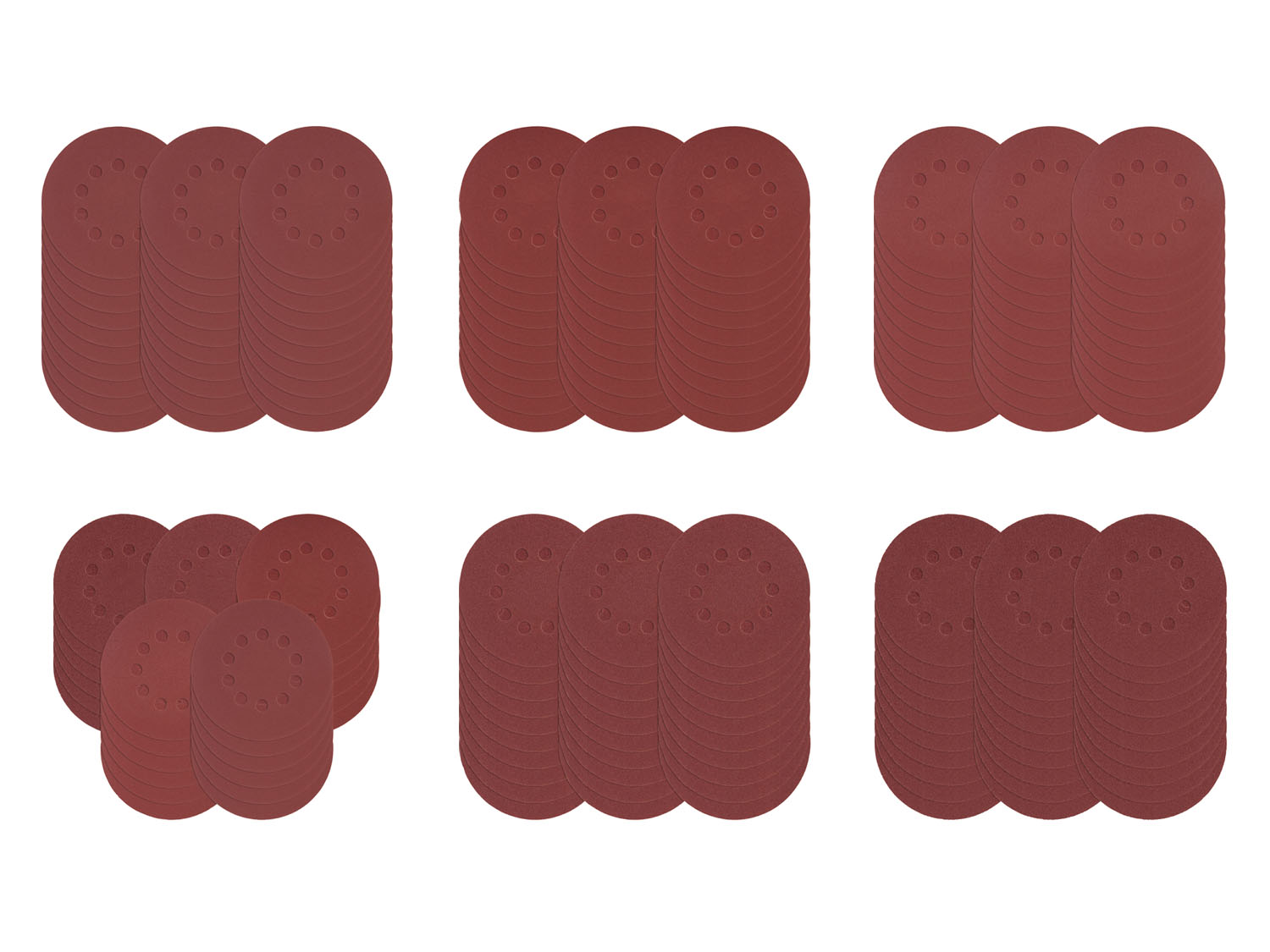 PARKSIDE® Set de feuilles abrasives, pour meuleuses excentriques