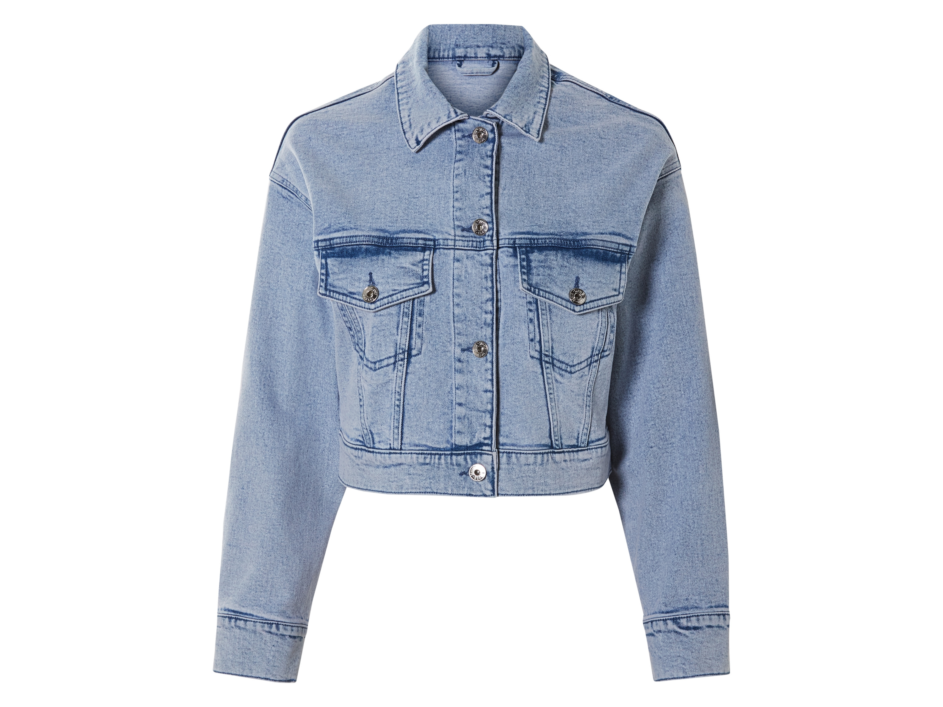 esmara® Veste en jean femme (bleu clair, 48)