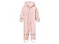 Combinaison imperméable rose pour enfant avec motif cœurs et détails réfléchissants