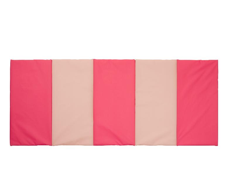 Tapis de gymnastique rose et beige