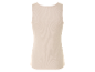 Débardeur beige côtelé.