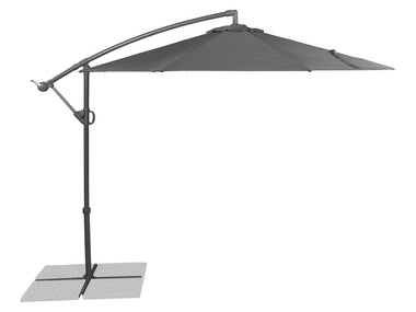LIVARNO home Parasol déporté, avec inclinaison réglable, anthracite