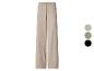 Pantalon large beige à taille élastique, présenté avec des options de couleur.