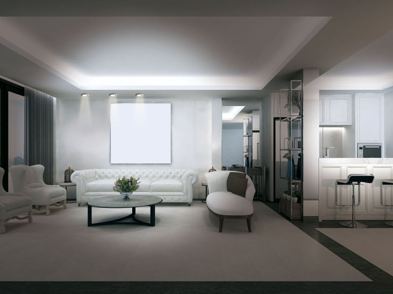 Aller en mode plein écran : LIVARNO home Lot de 3 spots LED encastrables, avec lumière blanc chaud - Image 8