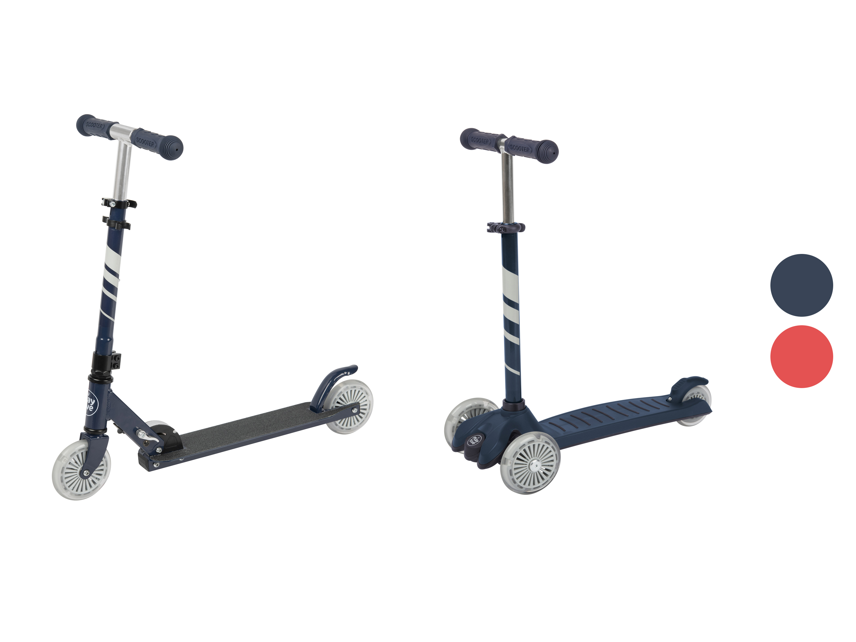 Playtive Trottinette/Tricycle, avec frein à friction arrière