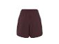 Short de sport bordeaux avec taille élastique.