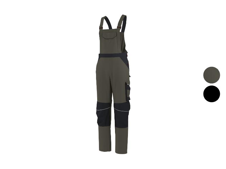 Salopette de travail verte et noire avec détails réfléchissants