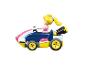 Un kart de jouet avec Peach de Mario Kart.