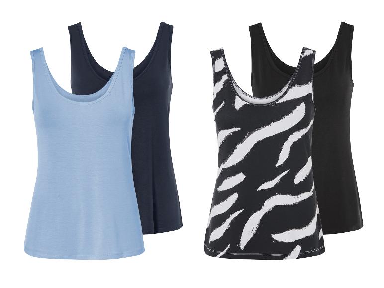 esmara Lot de 2 débardeurs femme