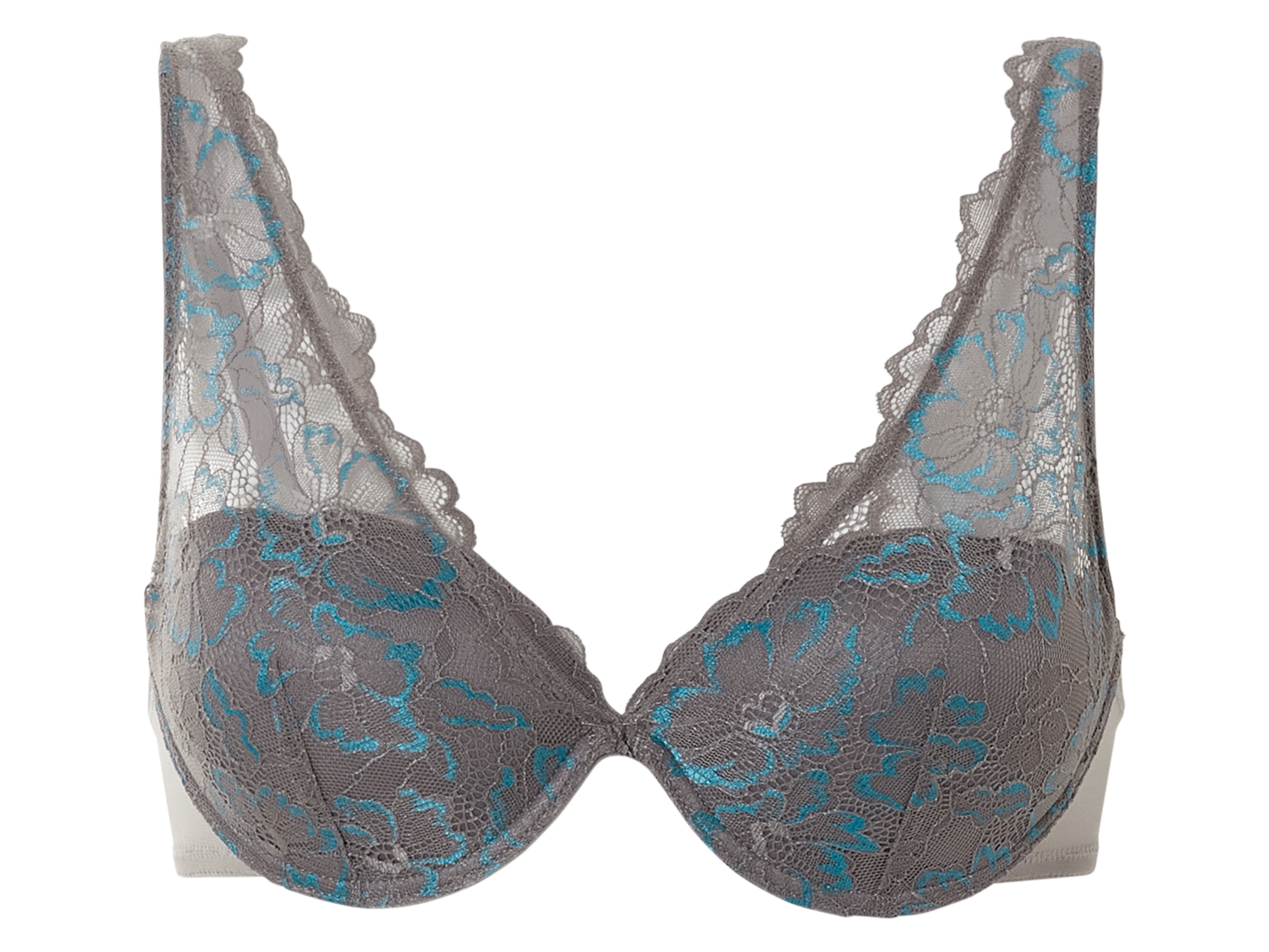 esmara® Soutien-gorge à armatures à dentelle femme (gris, 90B)