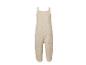 Salopette tricotée beige pour bébé.
