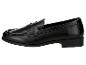 Mocassins noirs en cuir pour femmes.