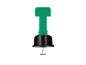 Espaceur de carrelage Parkside avec dessus vert et base noire.