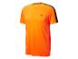 T-shirt Crivit orange et noir pour homme.