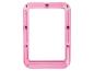 Cadre de tablette rose avec ventouses et supports